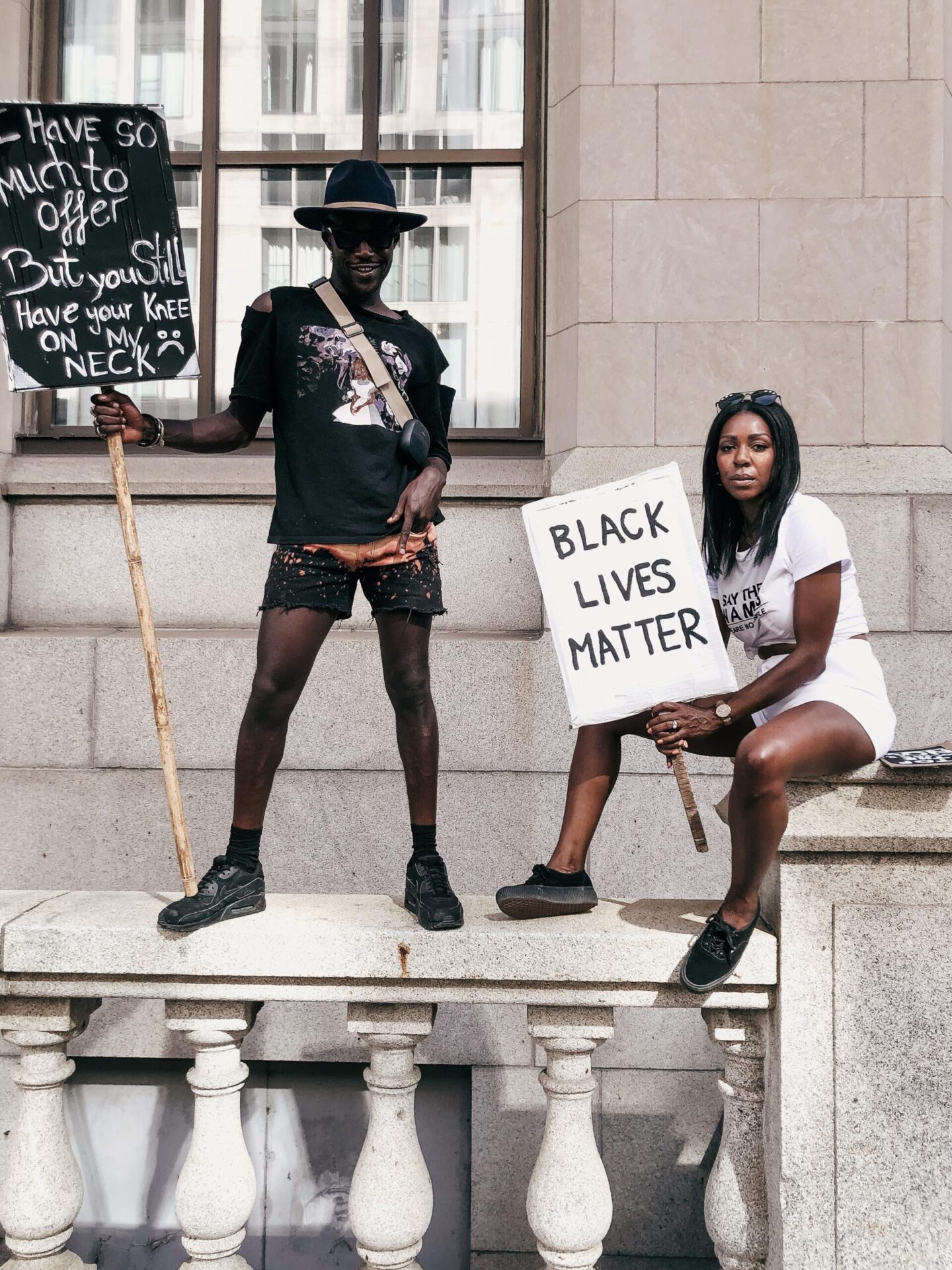 Dominique and Omar at a Black Lives Matter Protest